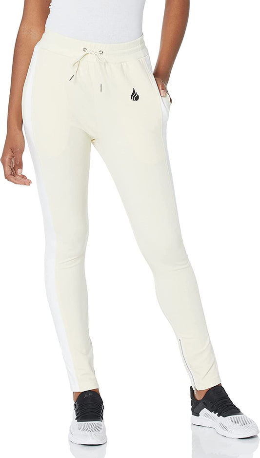Women's Casual Jogger Pants - Cream