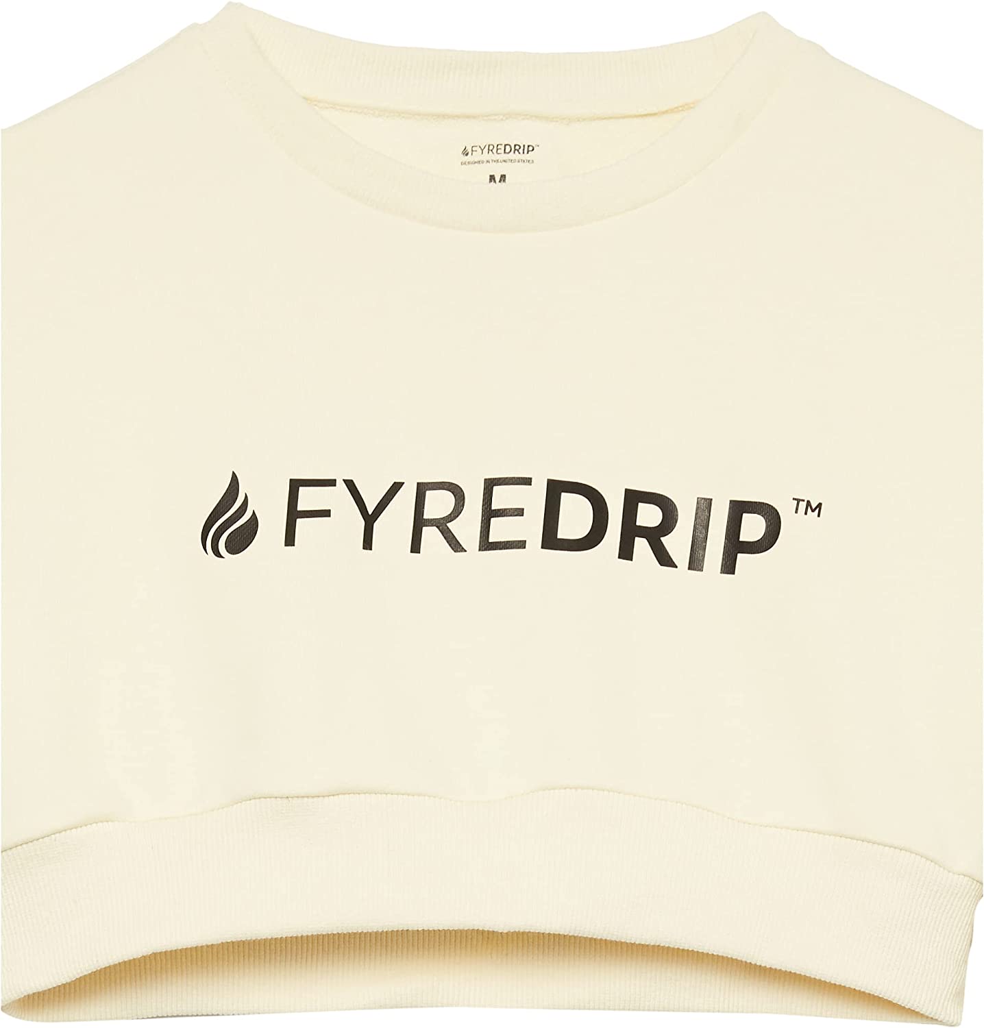 Women's Cropped Crewneck - Cream