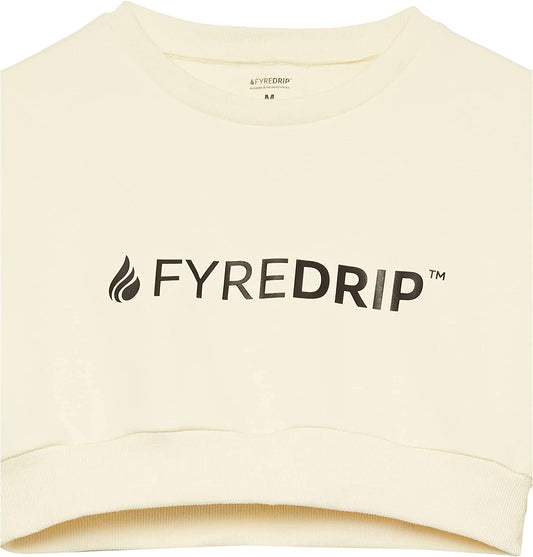 Women's Cropped Crewneck - Cream