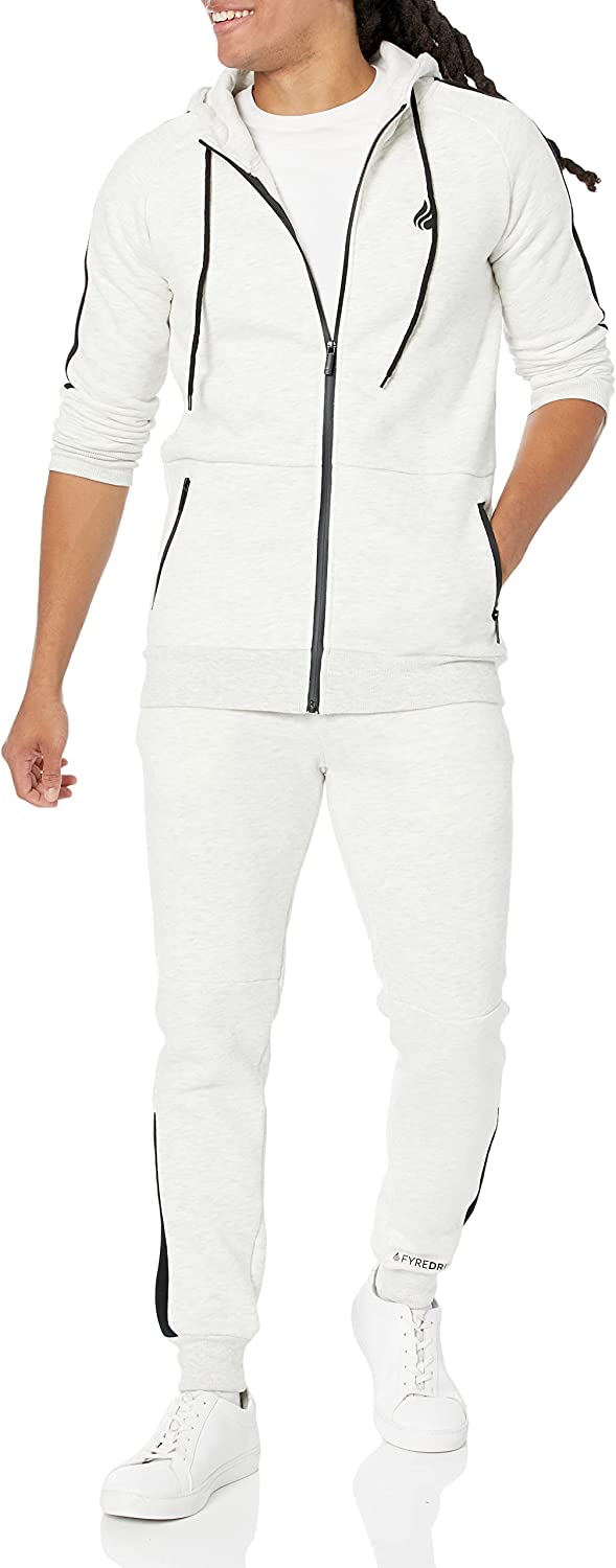 Men's Casual Fleece Hoodie - Grey