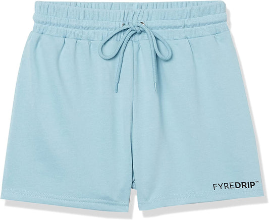 Women's Casual Sweat Short - Powder blue