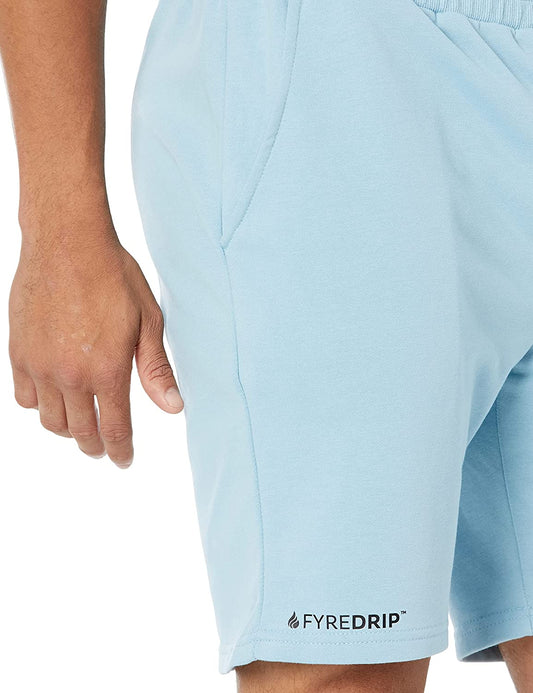 Men's Terry Sweat Short - Powder blue
