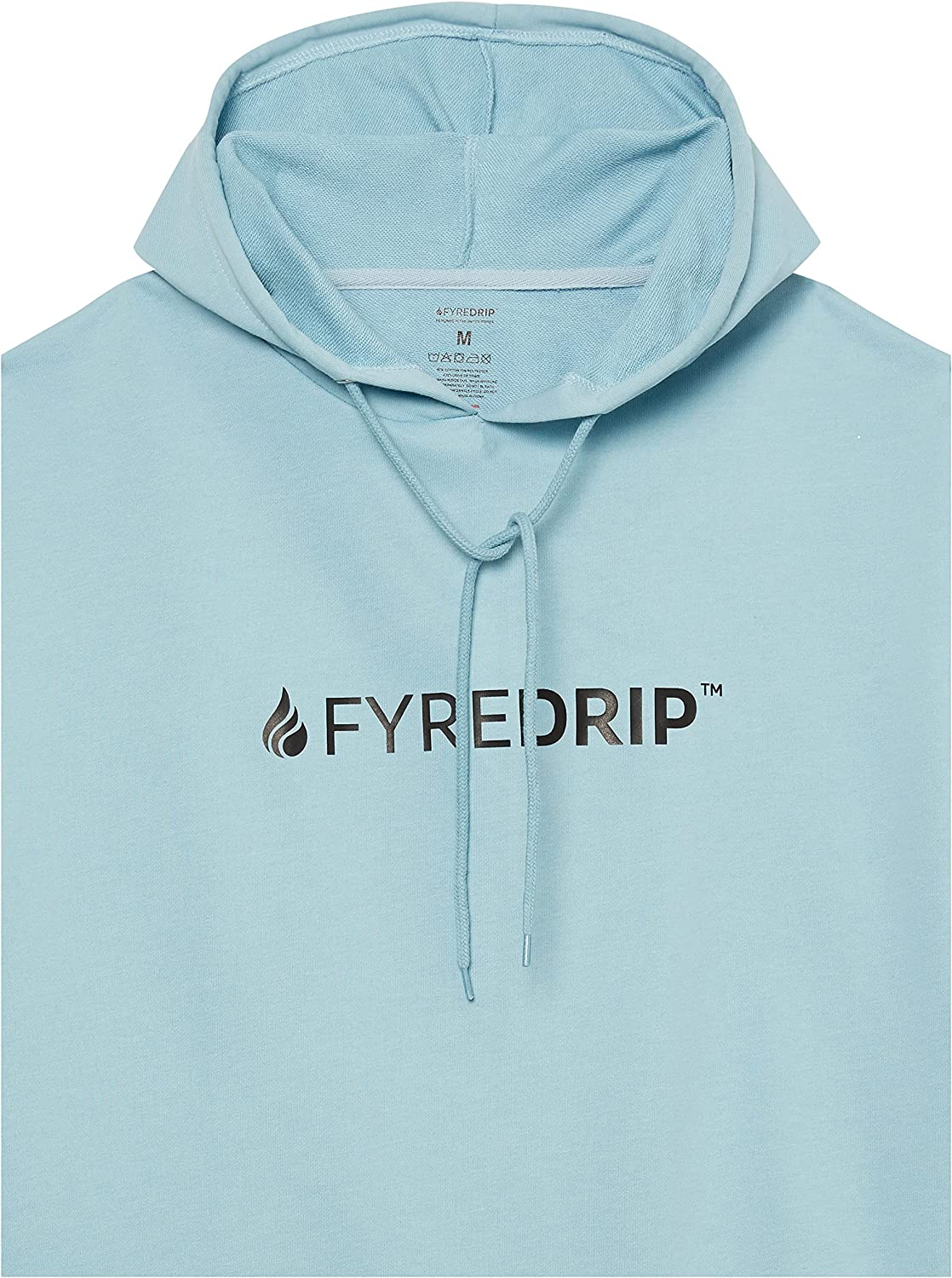 Men's Terry Sleeveless Hoodie - Powder blue