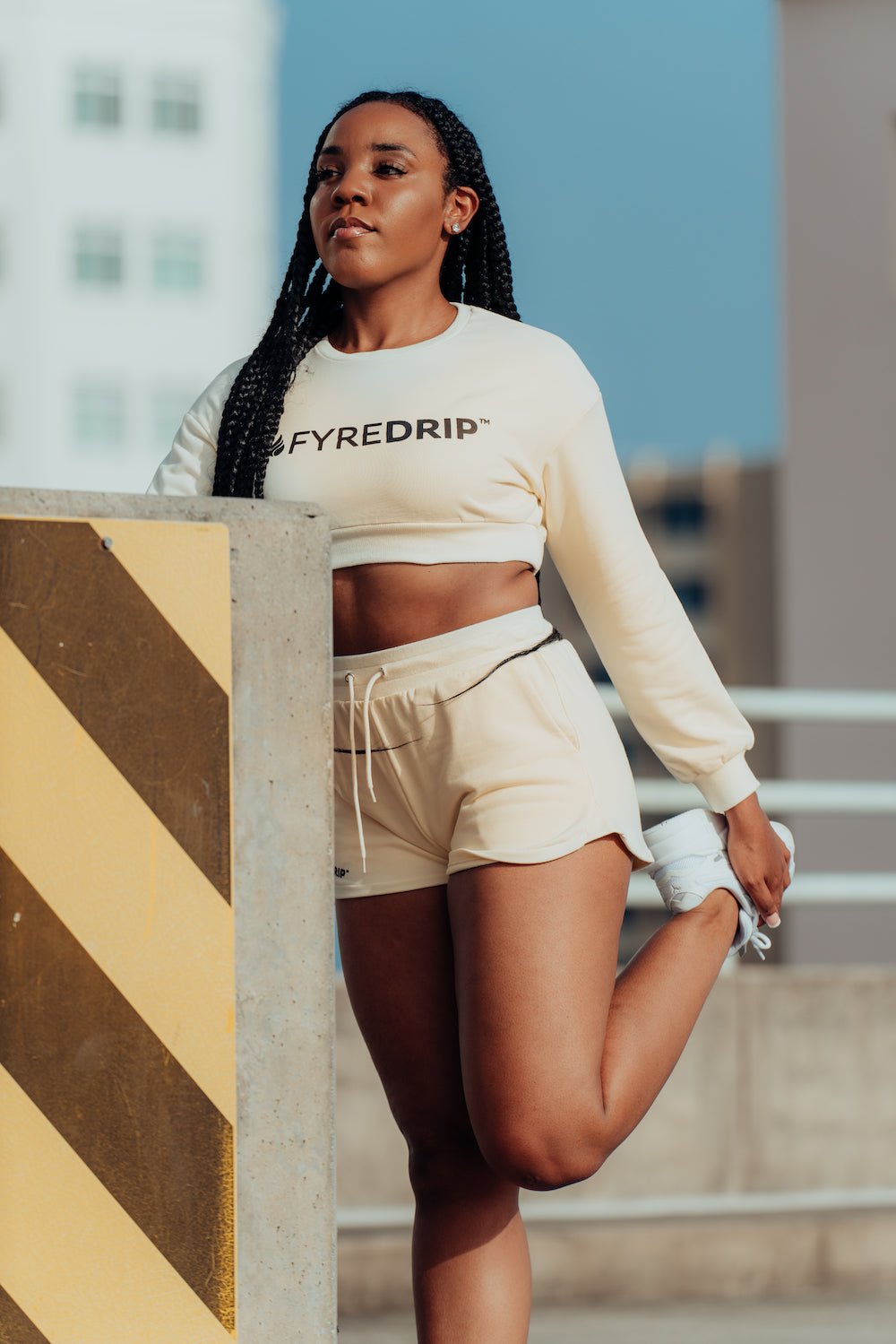 Women's Terry Shorts - Cream