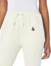 Women's Casual Jogger Pants - Cream